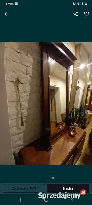 Stare zabytkowe lustro art deco vintage Gdańsk