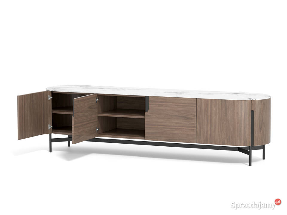 Szafka RTV Montieri 220x50x60 z orzecha Golkowice sprzedam