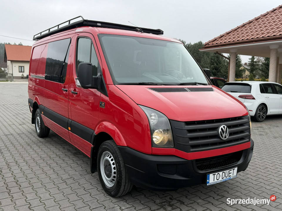 Volkswagen Crafter Brygadówka Doka 6 osób L2H1 światła przeciwmgłowe Widełki sprzedam