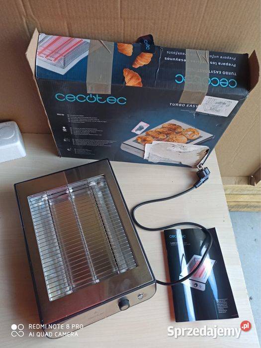 Toster Cecotec 08004 srebrnyszary 900 W Pozostałe Tuliszków