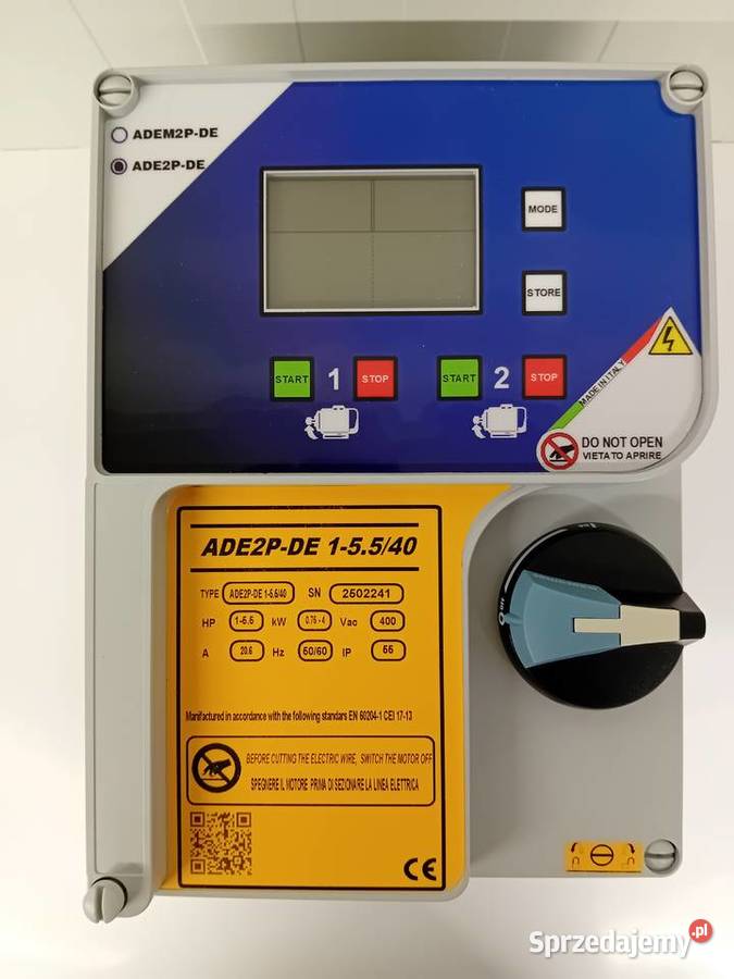 trójfazowy kontroler 2pompsilników 2x0754kw Limanowa