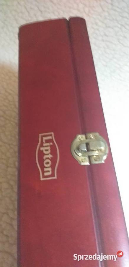 Skrzynka drewniana na herbatę Lipton Tychy sprzedam