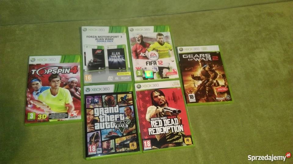 Konsola XBOX 360 Slim 250GB GTA V 6 gier napisy mazowieckie