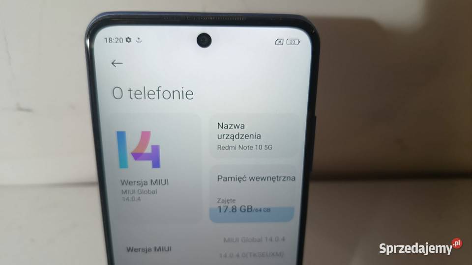 Smartfon Redmi Note 10 5G 464GB Katowice