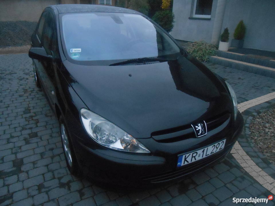 PEUGEOT 307 16 BENZYNA CZARNY STAN KLIMA ABS ESP małopolskie Luborzyca
