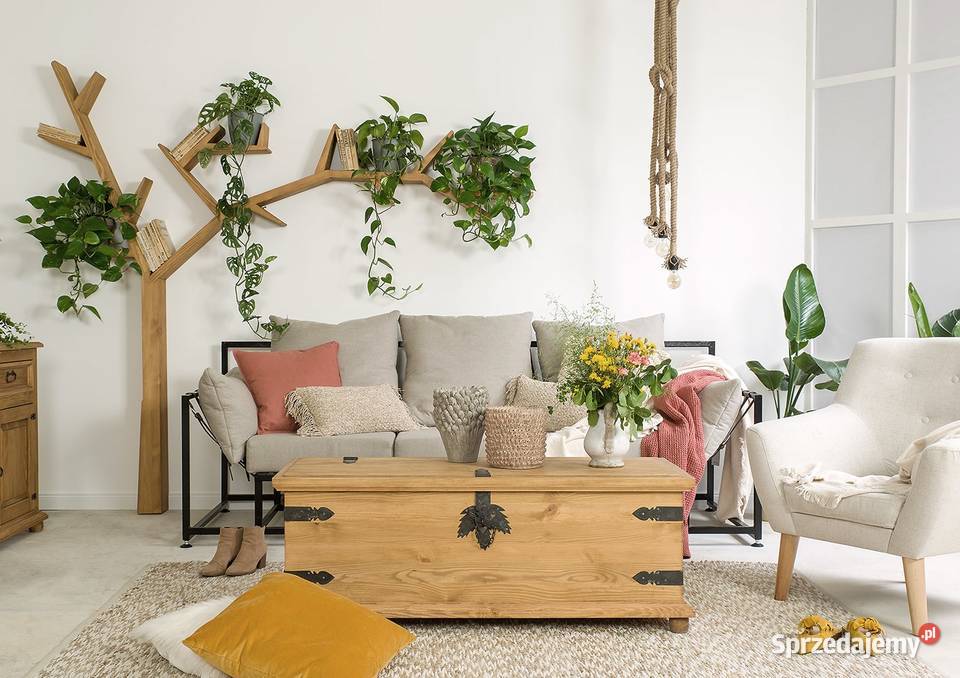 Drewniana półka w kształcie drzewka COS 17 małopolskie Maków Podhalański