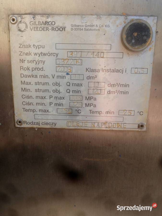 Dystrybutor Gilbarco 397 świętokrzyskie Suchedniów