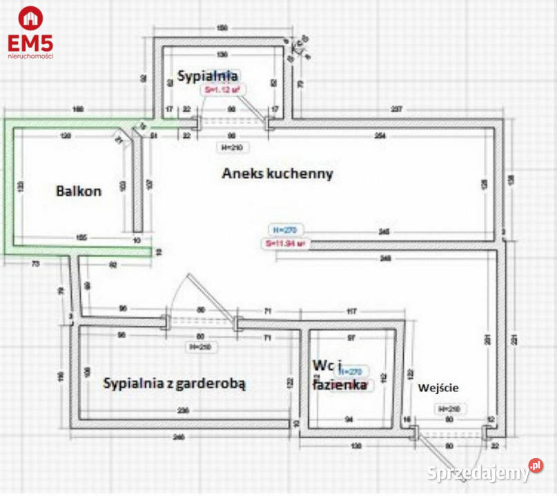 Mieszkanie 576 metrów 3 pokoje Sejny sprzedam