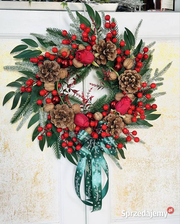 Wianek Świąteczny piękny klasyka Premium