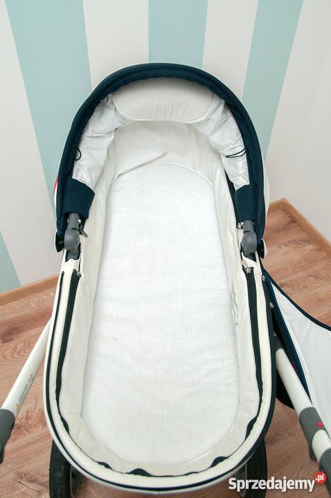 wózek 3w1 ANEX SPORT granatbiel nowy