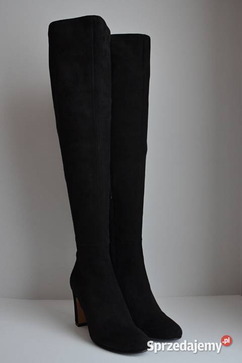 WYGODNY OBCAS naturalny zamsz muszkieterki Kozaki Białystok