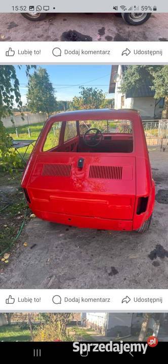 Sprzedam fiat 126p nieuszkodzony wielkopolskie Gniezno