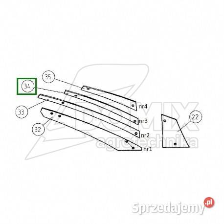 Listwa odkładnicy Gregoire Besson 3 178107 Kawnice