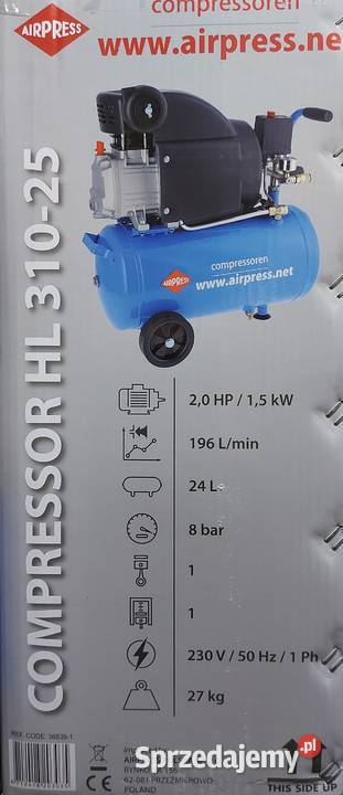 Sprężarka tłokowa olejowa Airpress HL31025