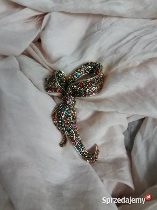 Broszka damska kolorowa kokarda sprzedam