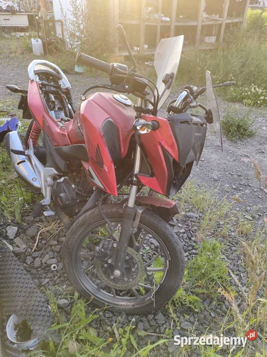 sprzedam Honde cb125f 2015 na części w całości Honda Motocykle, skutery, quady Nowogrodziec