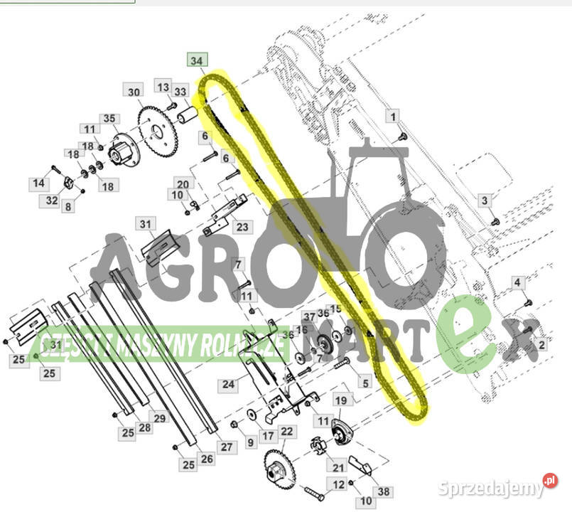 AXE28870 ŁAŃCUCH JD Wichrów