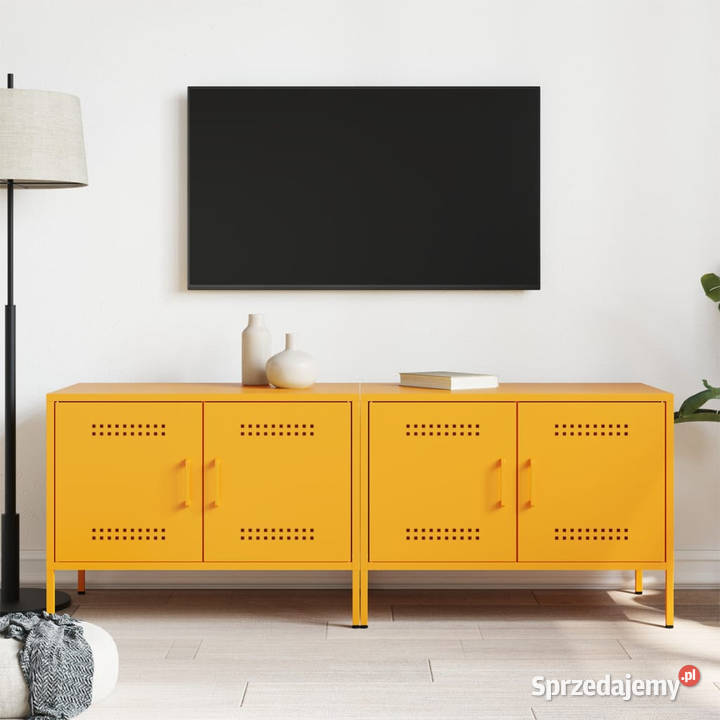 Szafki pod telewizor 2 musztardowe 68x39x505 Warszawa