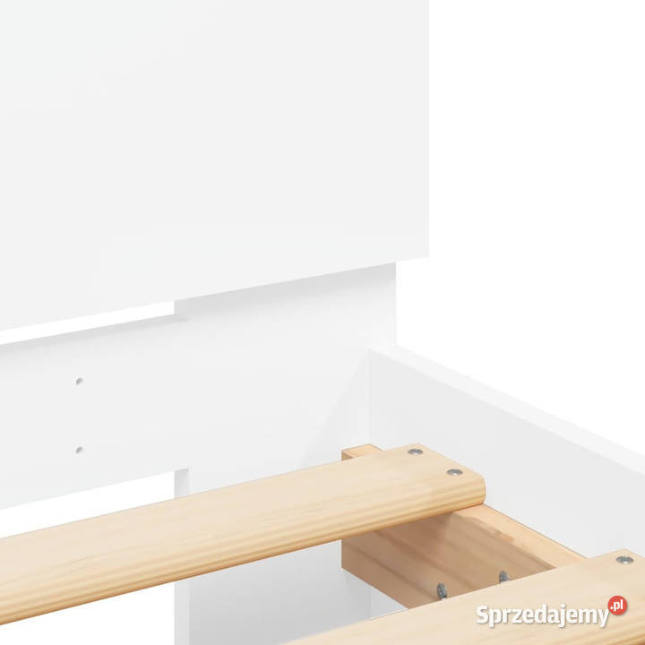 Rama łóżka z wezgłowiem biała 180x200 WM3207462 70cm Warszawa sprzedam