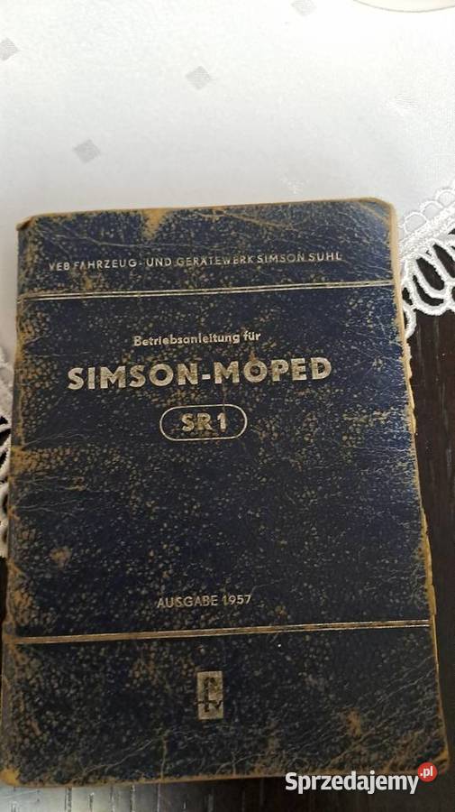 Simson sr 1 instrukcja Krapkowice