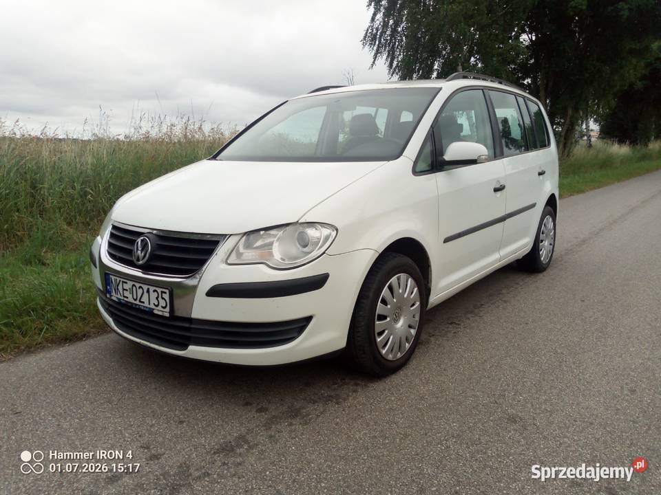 VW Touran 19 tdi 90 2008r Barciany sprzedam
