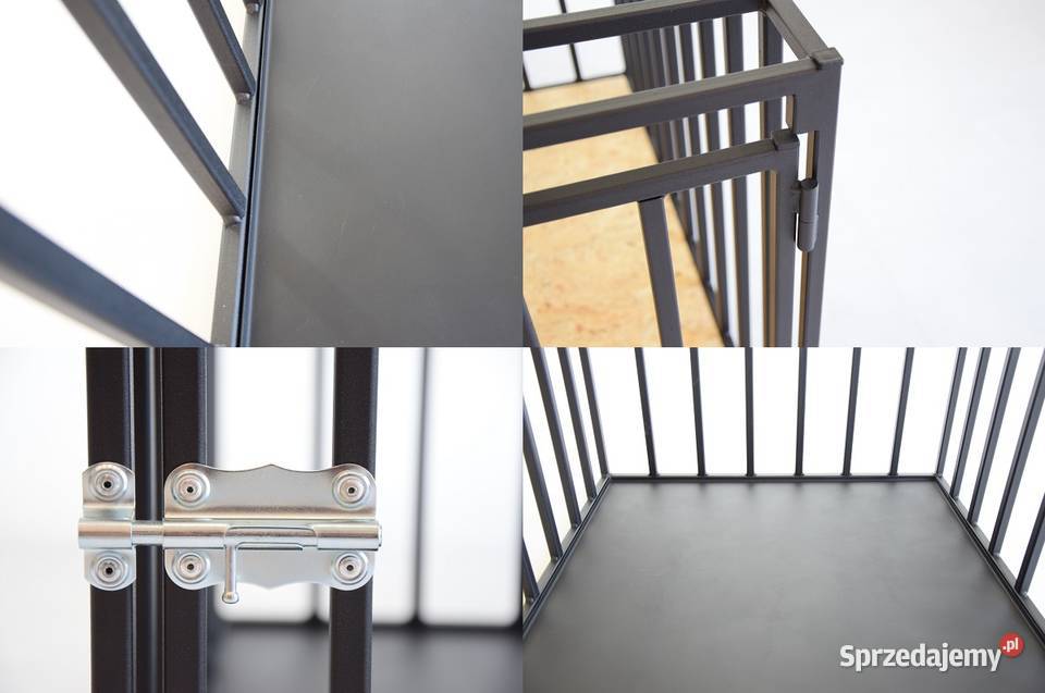 Klatka psa SKŁADANA kennelowa solidna duża kojec Dla psów Cisownica