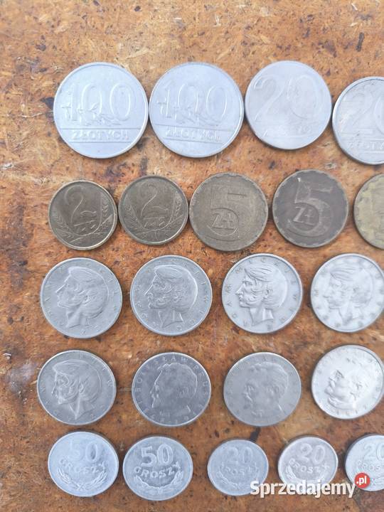 Monety polskie z okresu PRL łącznie 46 sztuk