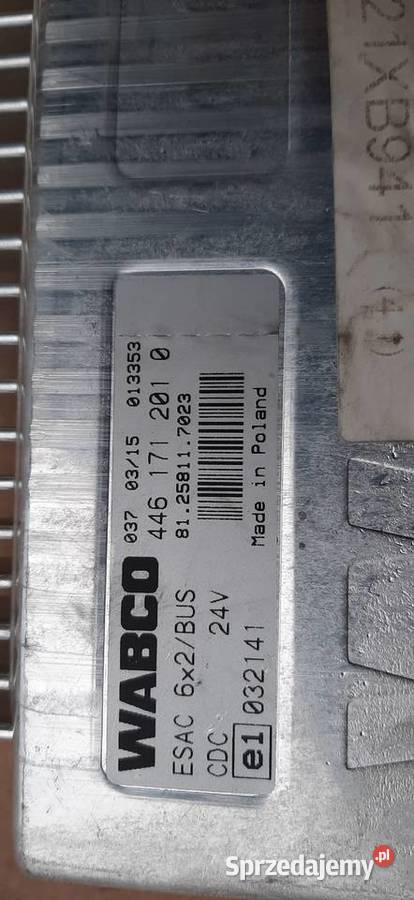 STEROWNIK ECAS 6X2 MAN 81258117023 Układ elektryczny Staszów