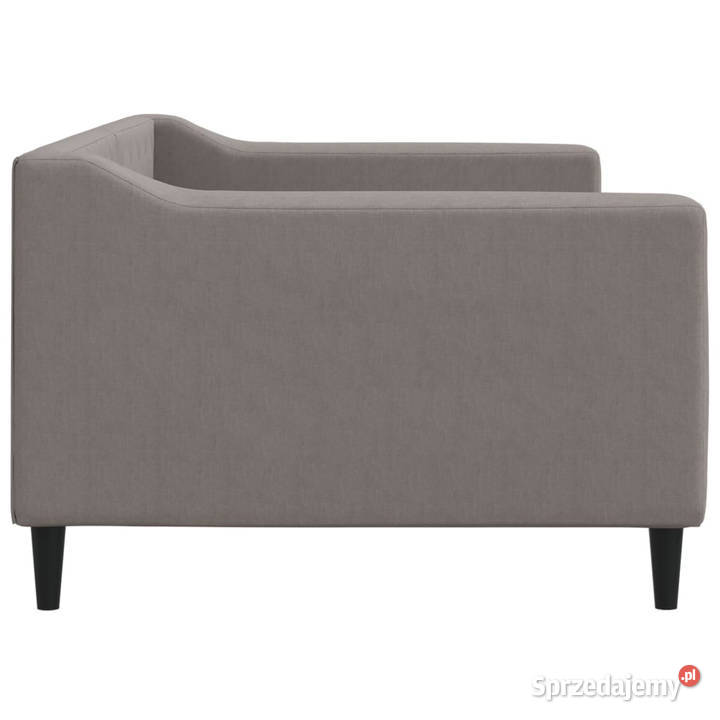 Sofa z funkcją spania kolor taupe obita tkaniną Warszawa