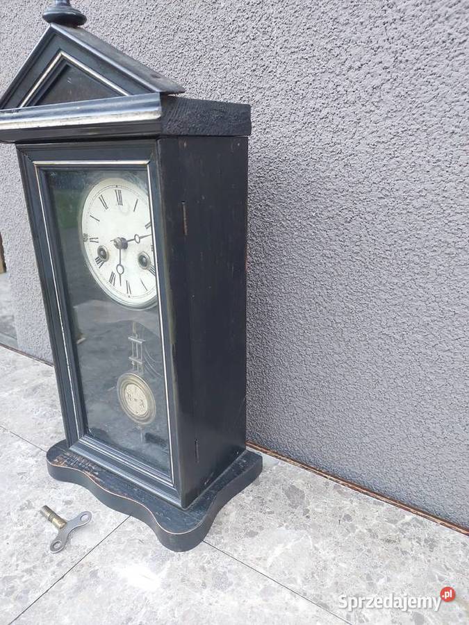 116 Zabytkowy zegar kapliczka Junghans XIXw Antyki Tczew