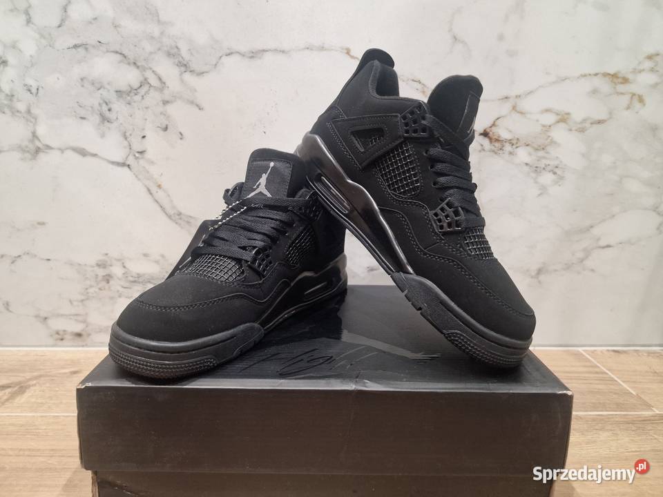 Jordan 4 Black Sportowe Warka
