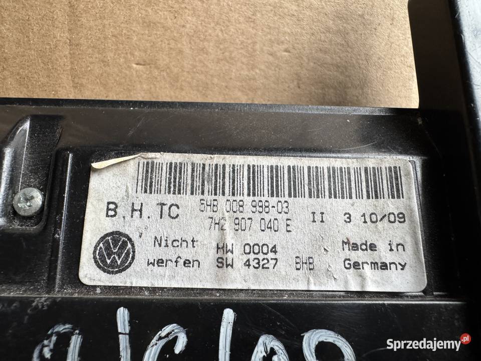 VW TRANSPORTER T5 PANEL KLIMATYZACJI CLIMATRONIK osobowe Kłodzko