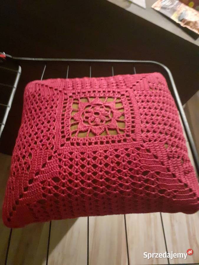 poduszka ozdobna szydełkowa ażurowa Gdańsk sprzedam