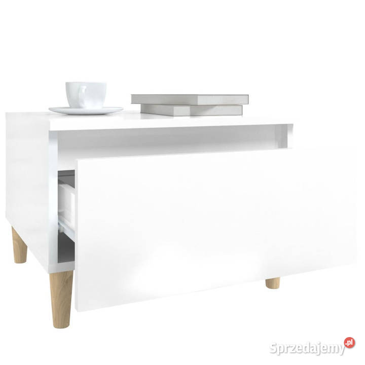 Stoliki boczne 2 wysoki połysk białe 50x46x35 Stoły Warszawa sprzedam