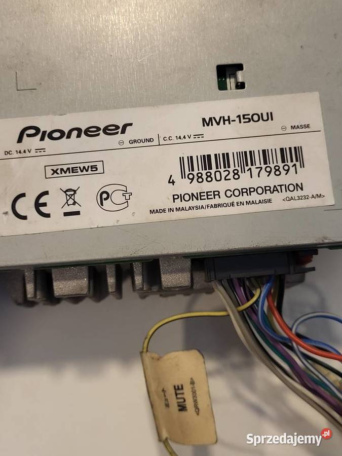 RADIO SAMOCHODOWE PIONEER MVH150UI UŻYWANE Car audio śląskie Mikołów