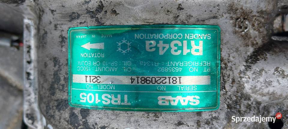 Sprężarka klimatyzacji Saab 93 20 4635892 osobowe Szczecin sprzedam