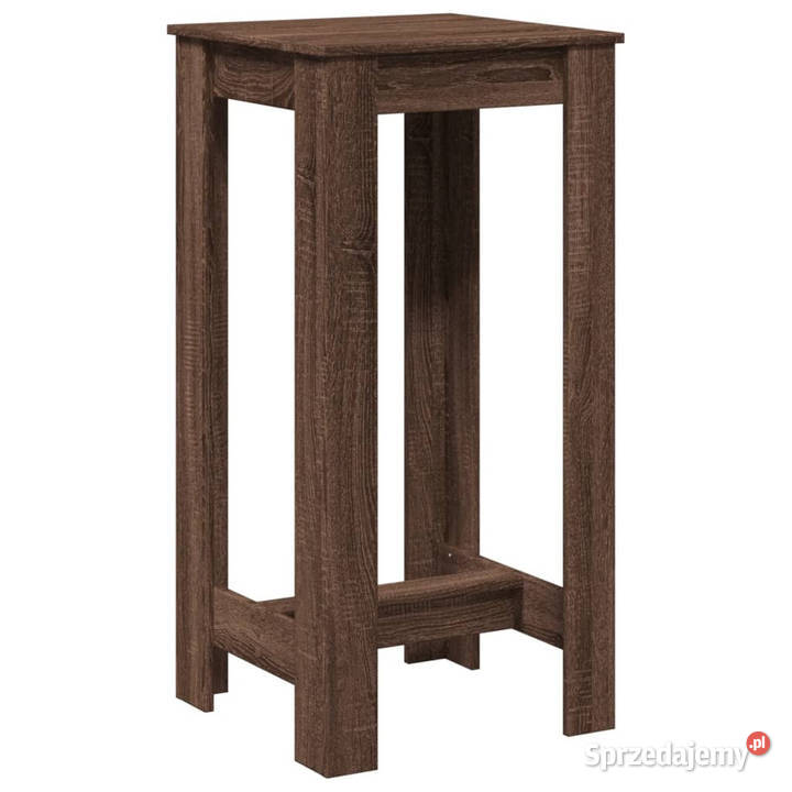 Stolik barowy brązowy dąb 51x50x1035 WM854406 Warszawa