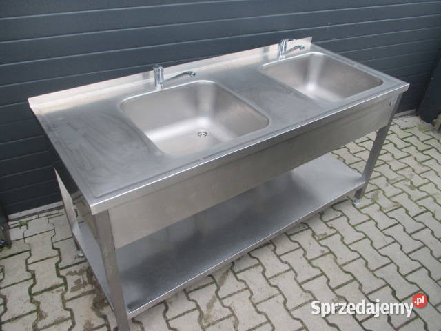 Zlew Gastronomiczny 2 Komorowy Z Półką 1707085 Ostrów Wielkopolski