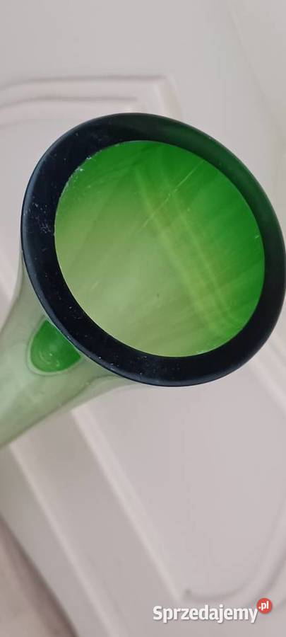 62 WYSOKI ZIELONY WAZON SZKLANY FLET DO WYMYCIA Poznań sprzedam