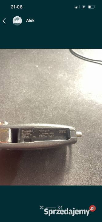 Kluczyk pilot scyzoryk audi 5fa01099420