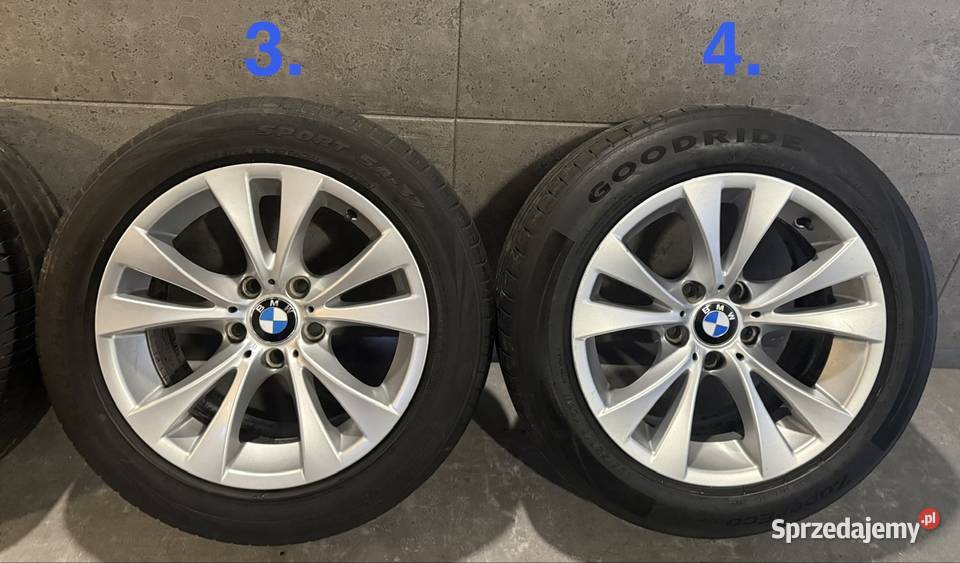 17 BMW e60 e61 felgi koła kompler 5x120 ET20 8J Lubasz