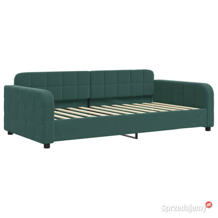 Sofa rozsuwana z szufladami ciemnozielona 71cm Warszawa sprzedam