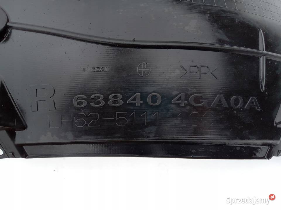 NADKOLE PRAWY PRZÓD CZĘŚĆ TYLNA INFINITI Q50 wielkopolskie Nowy Tomyśl