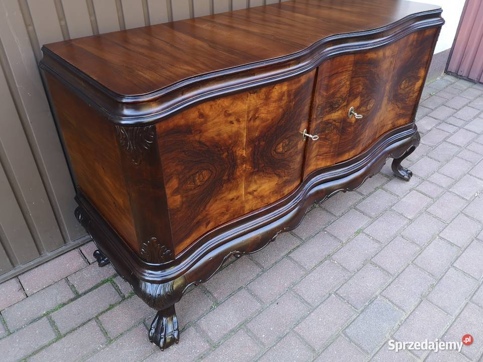 Komoda Ludwik Chippendale Orzech Niska 130 Swarzędz