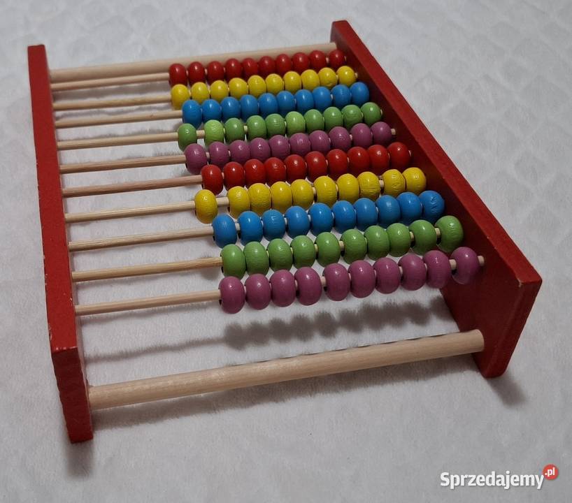 Liczydło drewniane do nauki liczenia 5x15x20 Czeladź