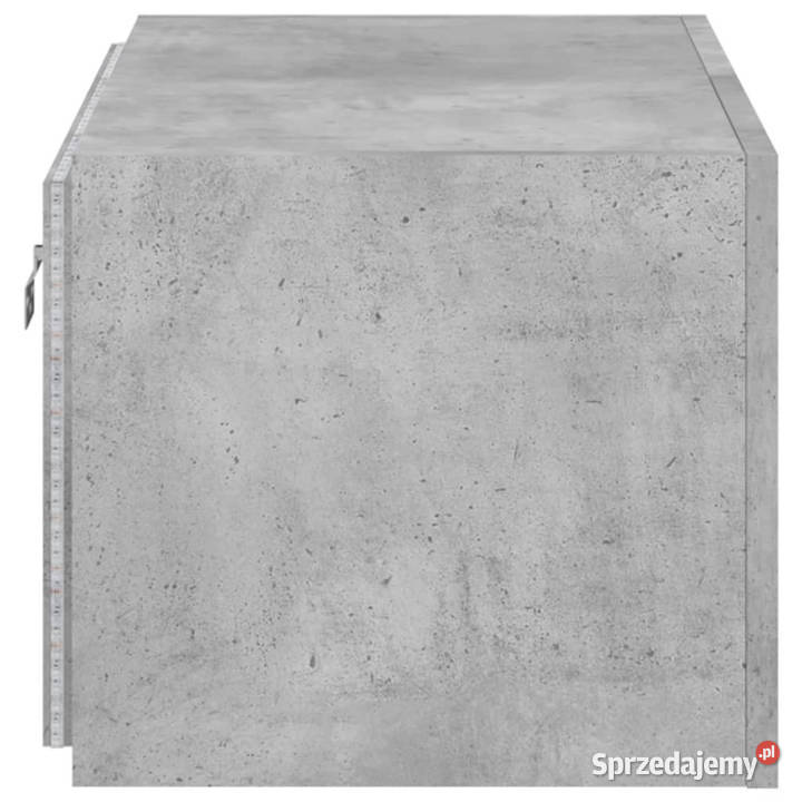 Ścienna szafka TV z LED szarość betonu 60x35x31 Warszawa sprzedam