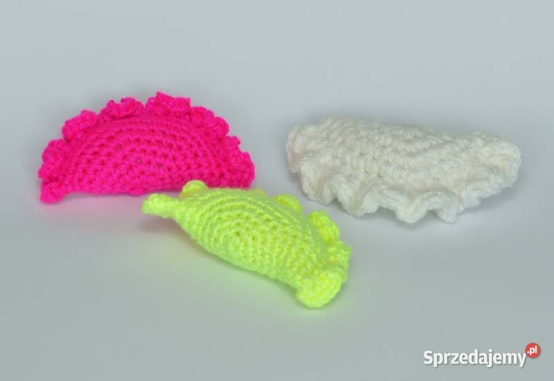 Pierogi szydełkowe polskie rękodzieło bawełna