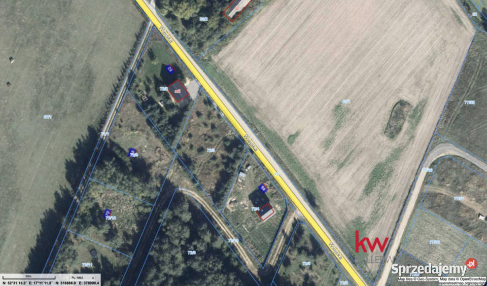 Działka Stęszewko Wiejska 1581m2