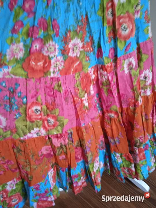 FALBANIASTA KWIECISTA SPÓDNICZKA WIĄZANA Piła