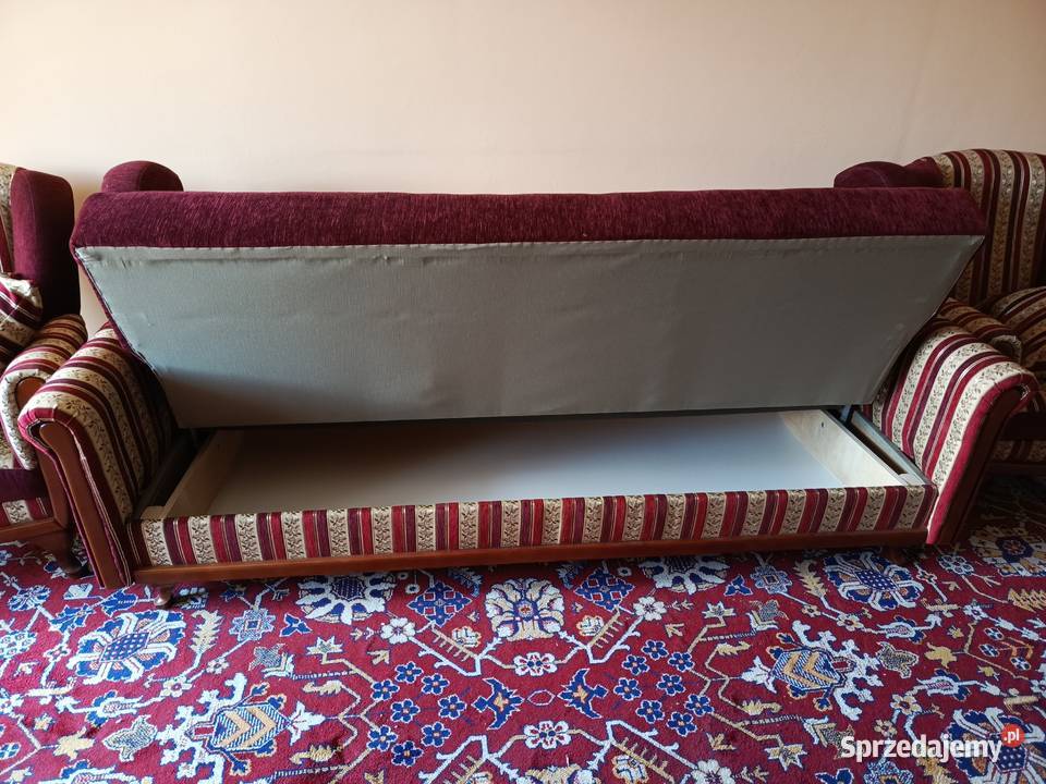 Rozkładana kanapa dwa fotele Dąbrowa Górnicza